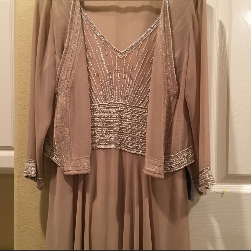 Beaded and sheet formal dress size 10